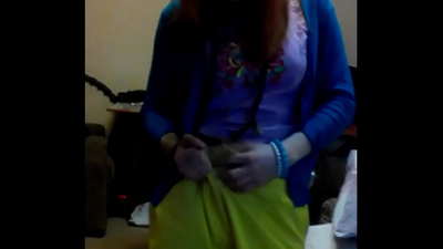 Nálægt sjálfsfróunarmyndband eftir rauðhærða Light Fairy